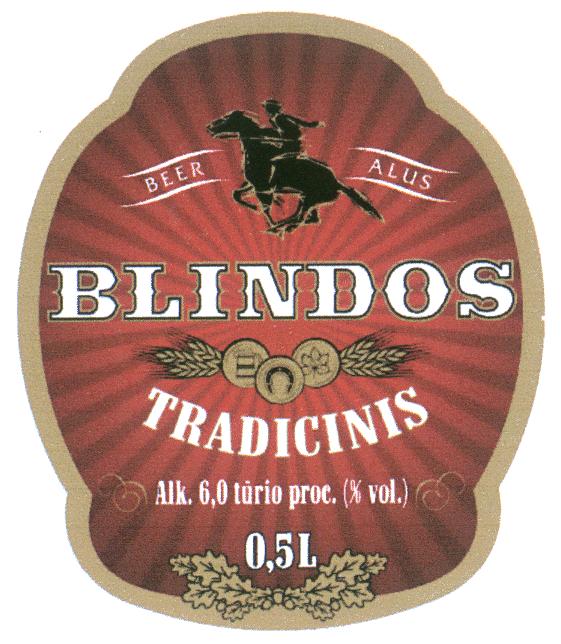 Prekės ženklas: BLINDOS TRADICINIS BEER ALUS